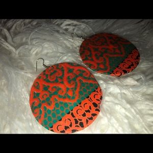Handmade earrings made in Africa